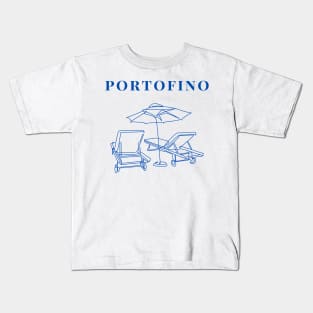 Portofino Beach Vibes Italy Kids T-Shirt